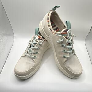 Hurley Womens Striped Casual Sneakers Beige Multicolor Size 9 MPN 1850651
